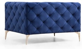 Poltrona blu scuro Como - Artie