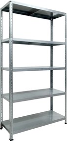 Scaffale in Metallo 5 Ripiani 100x40x187 cm Ettore Zincato...