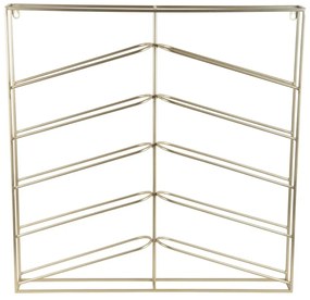 Portabottiglie da parete dorato in metallo numero di bottiglie 10 67x66x7,5 cm Cuadro – PT LIVING