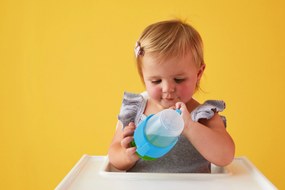 Tazza di apprendimento 360° anti-goccia 250 ml - blu/verde