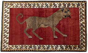 Gabbeh Tappeto persiano 120x200 Rosso (Iran) Annodato A Mano