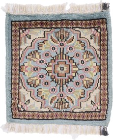 Agra Tappeto orientale 30x30 (Indian) Annodato A Mano