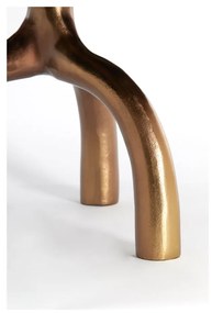 Tavolino rotondo in vetro bronzo e beige ø 76 cm Mello - Light &amp; Living