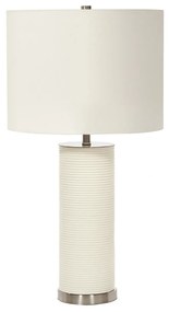 Lampada Da Scrivania Contemporanea Ripple Porcellana Bianca 1 Luce E27