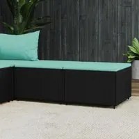 Poggiapiedi da Giardino con Cuscini in Polyrattan Nerocod mxl 130099