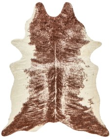 Tappeto pelle bovina sintetica marrone 150 x 200 cm ZEIL Beliani