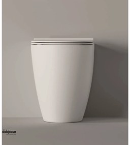 Alice Ceramica "Form" Wc Da Terra Filo Muro Senza Brida Bianco Opaco