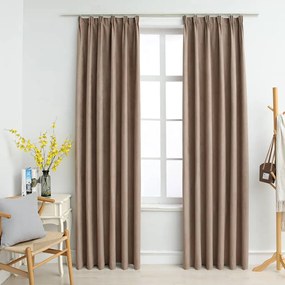 Tende Oscuranti Con Ganci 2 Pz Grigio Talpa 140x245 Cm /