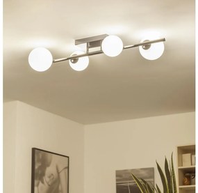 Brilagi - Lampadario a plafone LED MILLA 4xG9/3W/230V cromo lucido/bianco