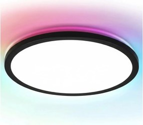 Brilagi - Plafoniera LED RGBW dimmerabile VIBE LED/36W/230V 3000-6500K nera +telecomando