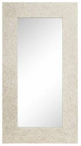 Specchio da parete 186 x 7 x 100 cm Bianco Conchiglia