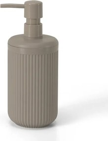 Dispenser sapone tortora in plastica rigida cannettata Arizona