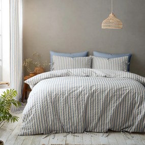 Biancheria da letto blu per letto matrimoniale/per letto esteso 230x220 cm Zanzibar Stripe – Pineapple Elephant