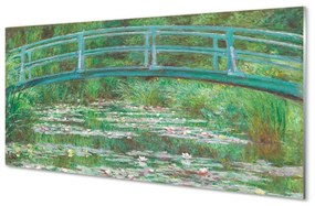 Quadro in vetro Passerella giapponese - paul cézanne 100x50 cm