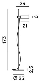 Perenz Ultima Piantana 173 cm – LED 1920 lm, CCT regolabile