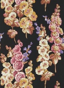 Sanderson Carta da parati Hollyhocks - Copper/ Rhodera