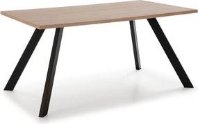 Tavolo da pranzo con piano in rovere 90x160 cm Texas - Marckeric