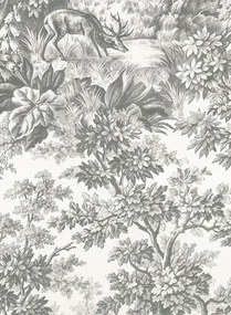 Little Greene Carta da parati Stag Toile - Moss