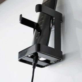 Supporto per apparecchiature per la cura della pelle in metallo nero Film Hook - YAMAZAKI