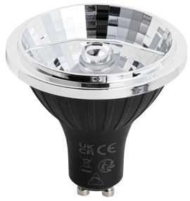 Set di 5 lampadine LED dimmerabili GU10 70mm 6.5W 600LM 4000K