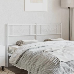 Testiera İn Metallo Bianco 140 Cm /