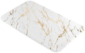 Tappetino per il bagno bianco/dorato 45x75 cm Aquamarbre – douceur d'intérieur