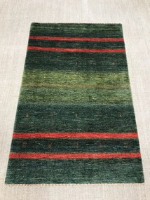 Loribaft Tappeto 180 x 110 Verde (Iran) Annodato A Mano