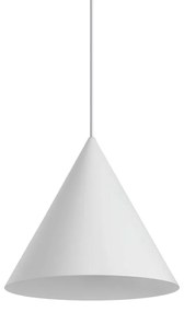 Sospensione Industrial-Minimal A-Line Metallo Bianco 1 Luce E27
