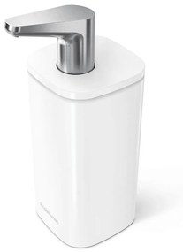 Dispenser di sapone in acciaio bianco 295 ml Pulse - simplehuman