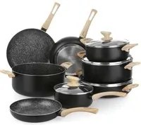 Batteria 12 pezzi large Black Stone