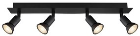Globo 57998-4 - Faretto DREW 4xGU10/35W/230V nero