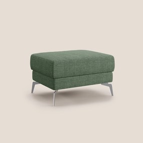 Star Pouf con piedini alti in tessuto impermeabile morbido intreccio T06 verde