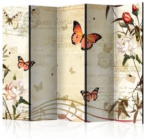 Paravento  Melodies of butterflies II [Room Dividers]  Colore ---, Dimensioni e Misure 225x172