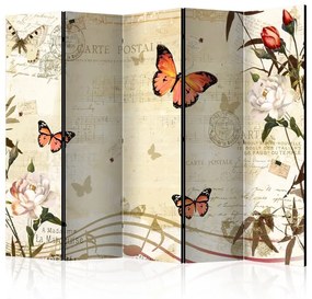 Paravento Melodies of butterflies II [Room Dividers]
