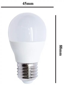 Lampada LED E27 8,5W - G45 Colore Bianco Caldo 3.000K