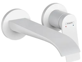Rubinetto per lavabo a canna media getto a cascata d'acqua Vivenis cromato lucido HANSGROHE H 11.5 cm