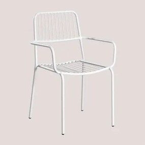 Confezione da 4 sedie da giardino impilabili con braccioli Elton - Sklum