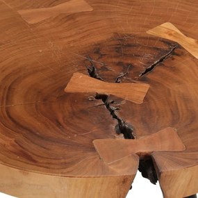 Tavolo da bar in legno Ø53x105 cm legno massello di acacia