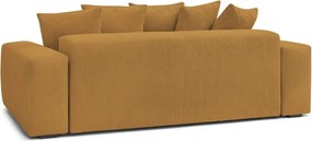 Divano color senape con rivestimento in velluto a coste 280 cm Voltaire – Bobochic Paris