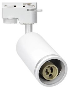 Faretto GU10 per Binario Monofase Bianco Orientabile