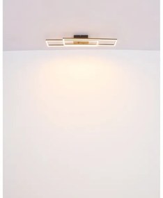 Globo 67208-30 - Plafoniera LED DAKARI LED/30W/230V 3000K 60x80 cm nero