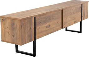 Mobile TV di colore naturale con effetto pino 180x50x29,5 cm Serenity – Kalune Design