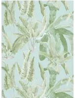 Nina Campbell Carta da parati benmore - Green/ Aqua