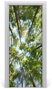 Adesivo per porta Corona di alberi 75x205 cm