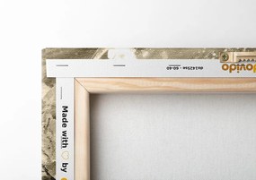 Quadro su tela – Fiori dipinti in versione seppia