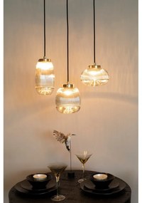 Lampada a sospensione color oro con paralume in vetro ø 12 cm Robin - White Label