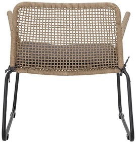 Poltrona da giardino grigia e beige Mundo - Bloomingville