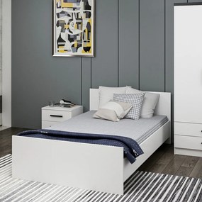 Letto singolo bianco 120x200 cm Kale - Kalune Design