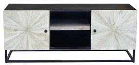 SPIRAL - porta tv legno e ferro