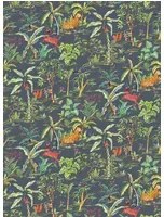 Osborne & Little Carta da parati Salento - Midnight/ Apple